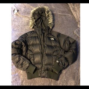 Black North Face Puffer Coat
